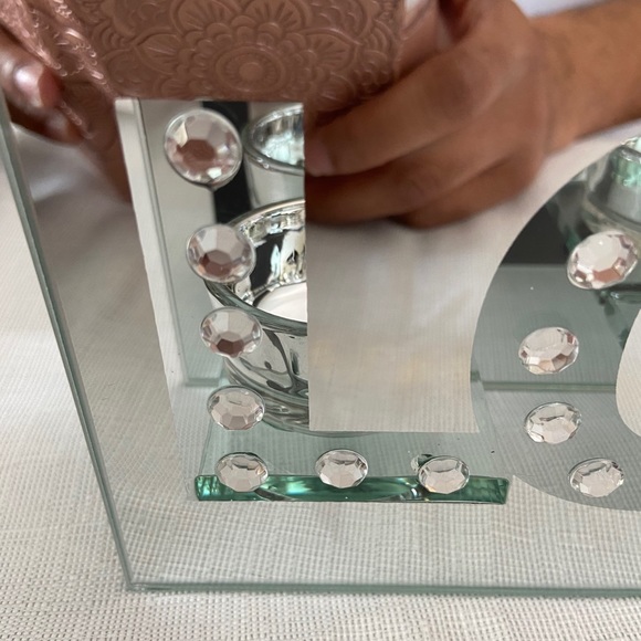 Love mirror tea light candle ornament - Picture 3 of 10